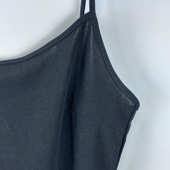 Women's Asymmetrical Neck Line Solid Dress w/ Side Split - Picture 5 of 9